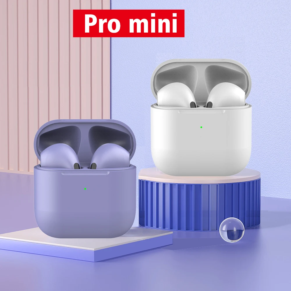 

Pro Mini TWS беспроводные наушники Bluetooth 5,2, наушники-вкладыши с микрофоном, стереонаушники-вкладыши, водонепроницаемая гарнитура с зарядным чех...