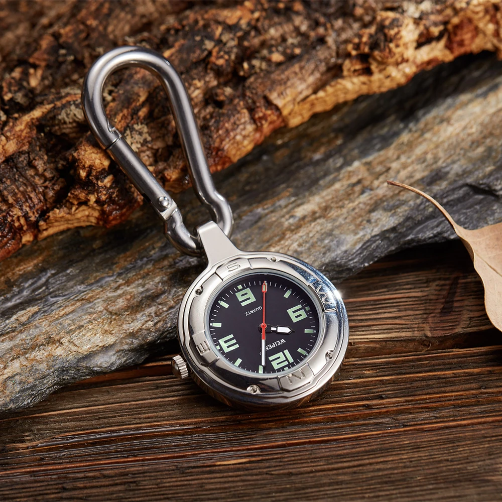 Мужские и женские кварцевые карманные часы с зажимом для рюкзака доктора