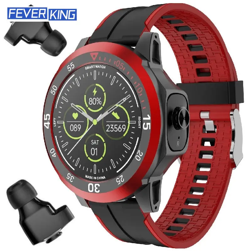 

N15 умные часы Bluetooth гарнитура наушники TWS два в одном HIFI стерео Беспроводные спортивные трекки воспроизведение музыки N16 умные часы