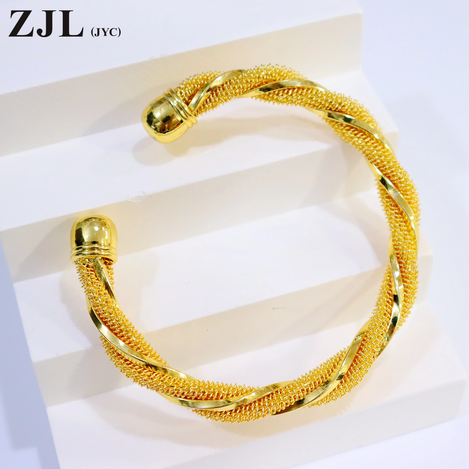 Изысканный открытый браслет с позолотой для женщин подарок