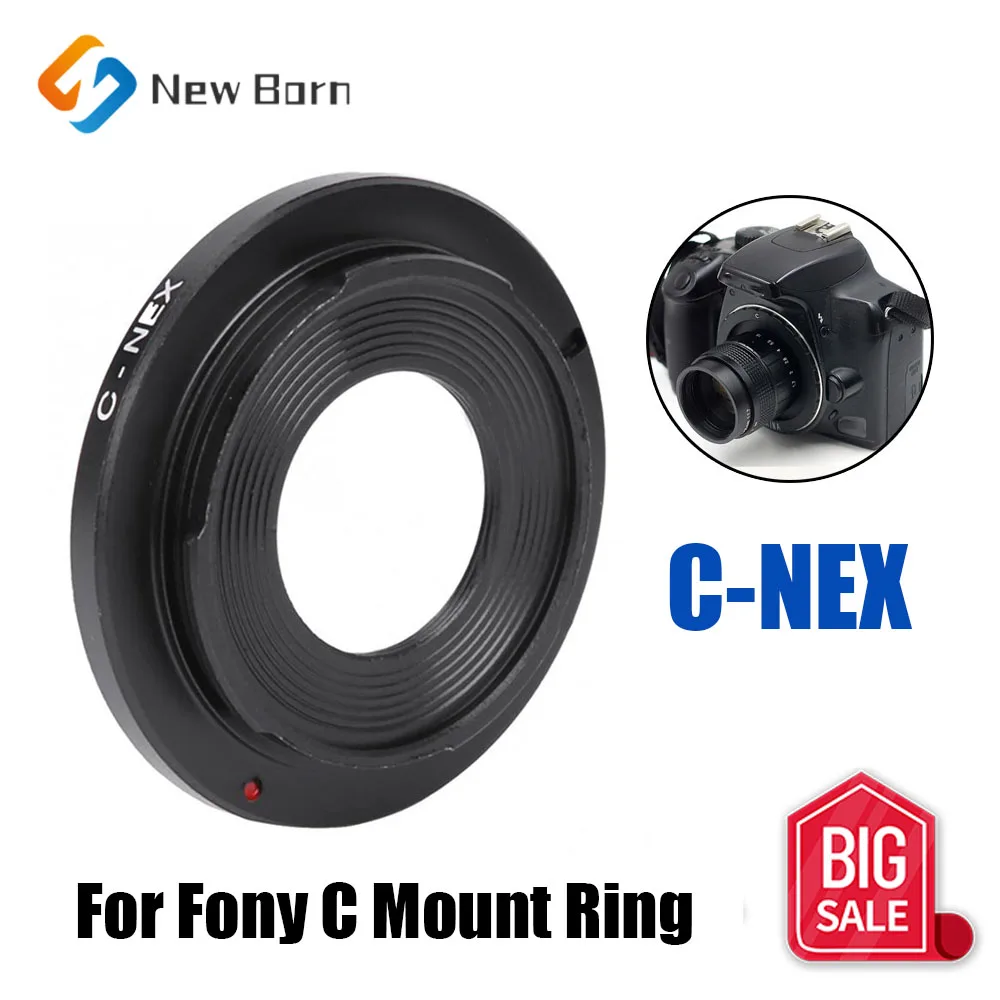 

C-NEX Metal Lens Adapter Ring For C Mount CCTV Movie Lense Sony NEX-6 NEX-5N NEX-F3 NEX-7 A6500 A6300 A6100 A6000 A5100 Camera