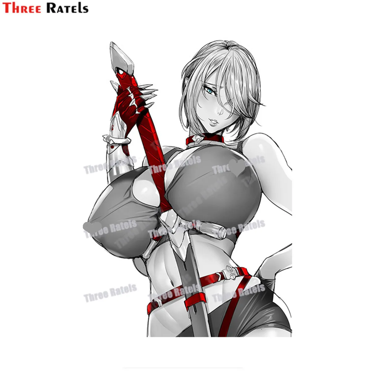 

Three Ratels A465 Kurumi Sakazaki Ttaimanin смешные аниме наклейки на холодильник чемодан скейтборд