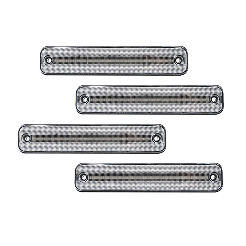 4 шт. прозрачные линзы передние янтарные задние красные светодиодные боковые габаритные огни в сборе для Hummer H2 2003-2009 Габаритные парковочные огни