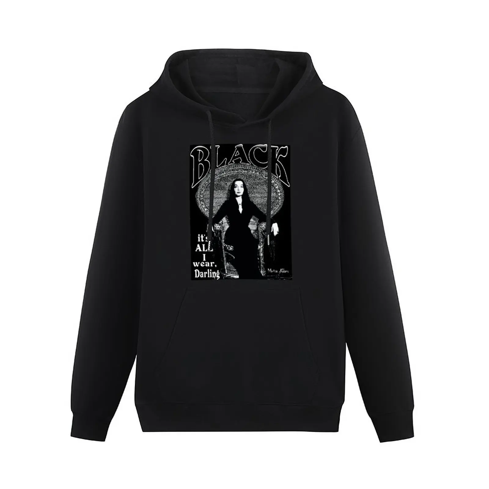 Фото BLACK- It's All I Wear- Morticia Addams пуловер с капюшоном мужская одежда мужская осенняя одежда мужская толстовка №2