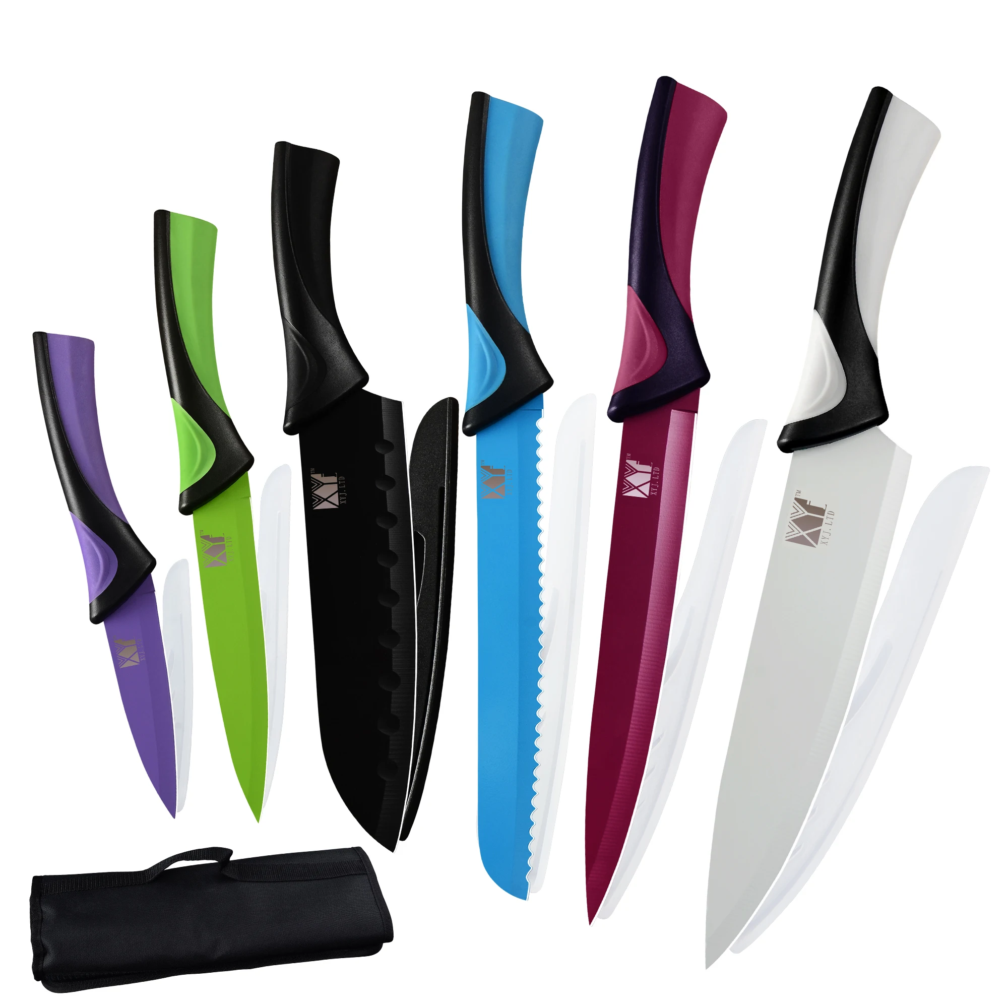 

Набор профессиональных шеф-ножей из нержавеющей стали, 6 цветов