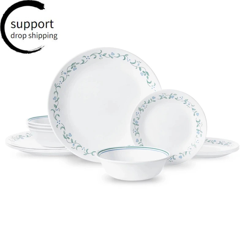 ,white And Green Round