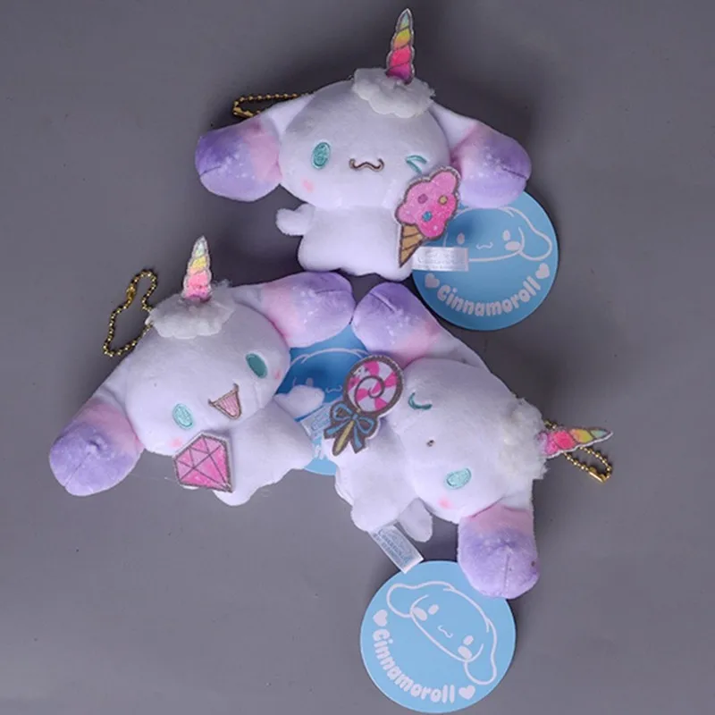 

Kawaii Sanrioed Anime Cartoon series Cinnamoroll cute Fashion creative unicorn modeling soft plush doll Toy backpack pendan Gift