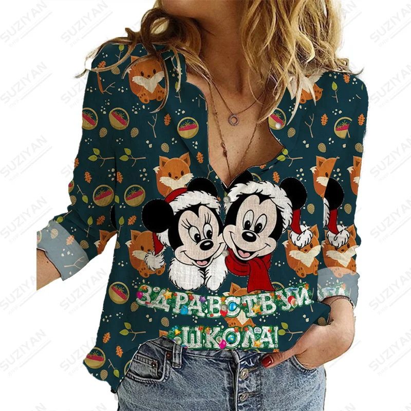 

Женская блузка с длинным рукавом и V-образным вырезом