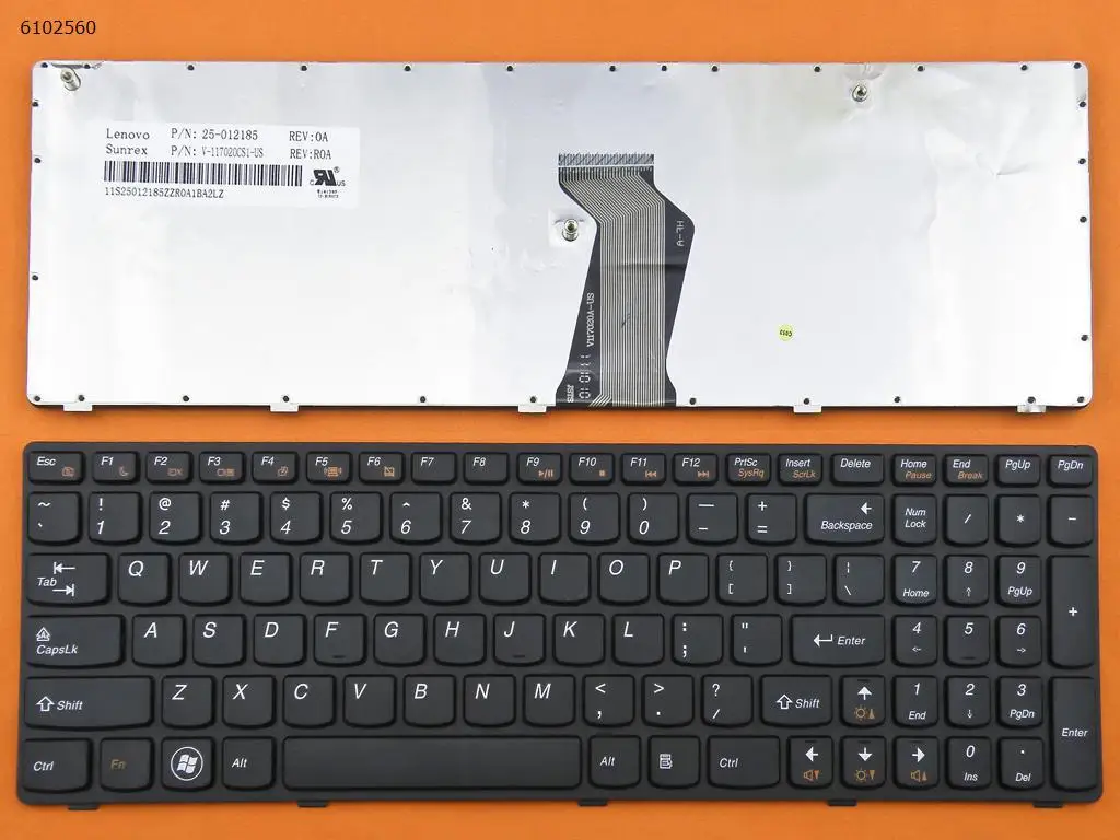 

Клавиатура US для ноутбука LENOVO Ideapad Z560 Z560A Z565A G570, черная рамка