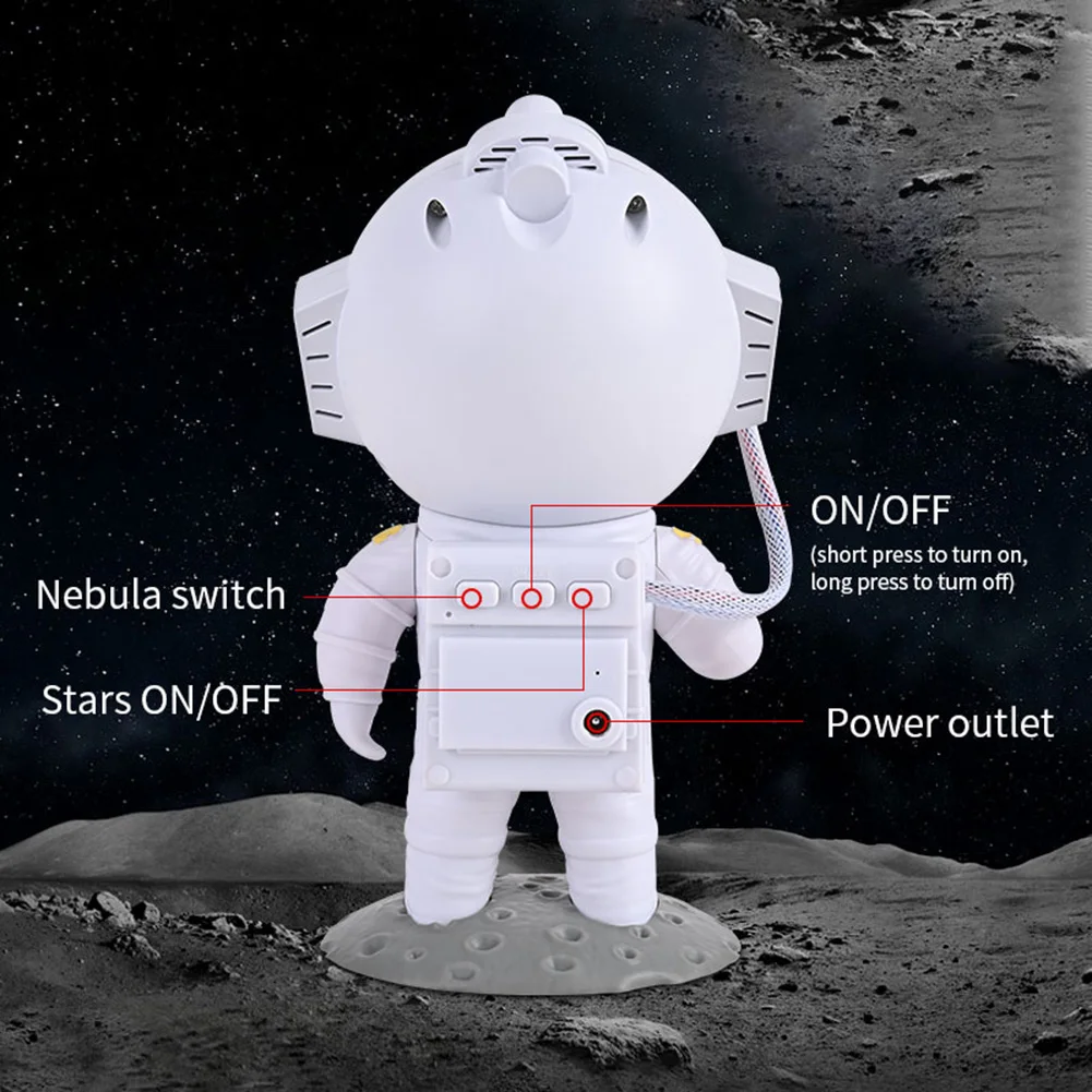

Astronaut Starry Lamp 8 Nebula Effects for Children and Adults Bedroom Party Best Gift for Christmas Birthdays Valentine's Day