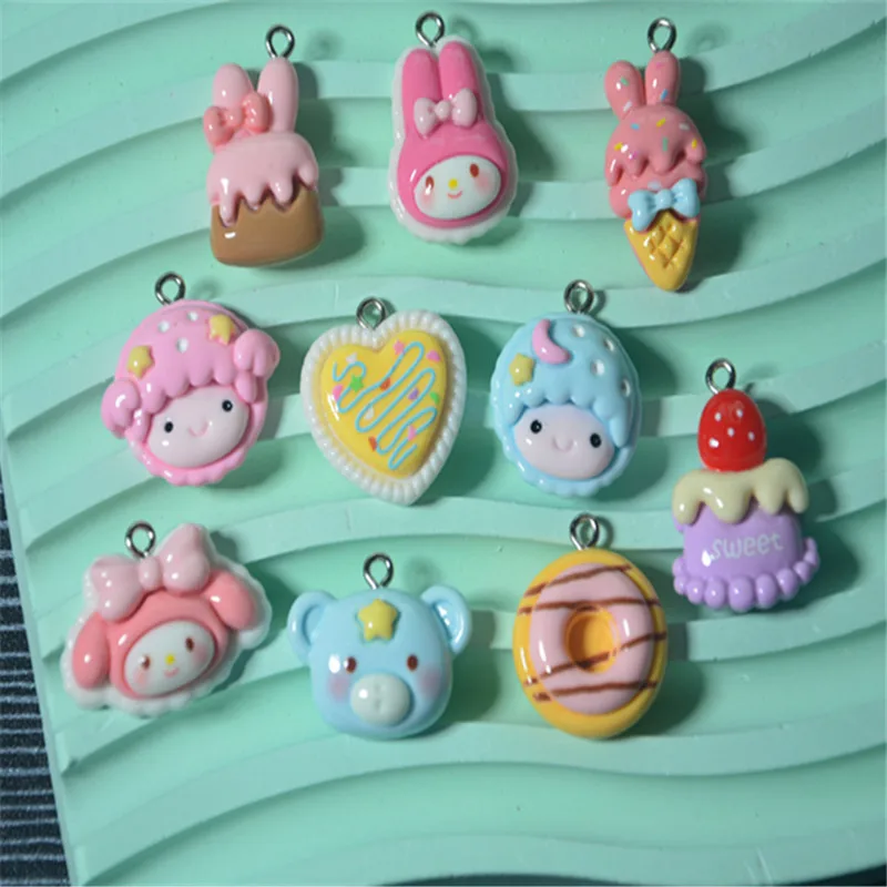 

10 шт., подвески из смолы для изготовления украшений «сделай сам»