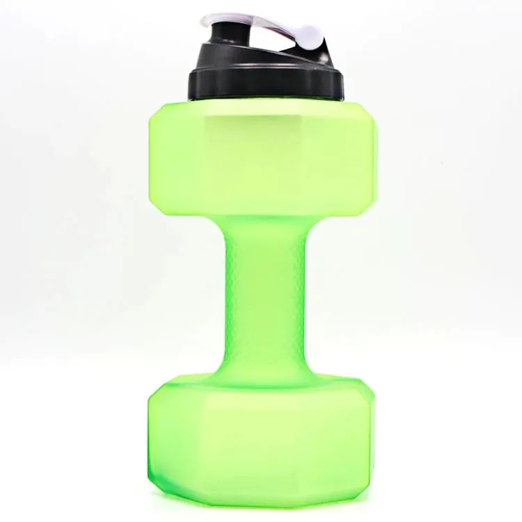 

Gym 2.5L BPA Free Creative Plastic Sports Drinking Dumbbell Shaped Kettle