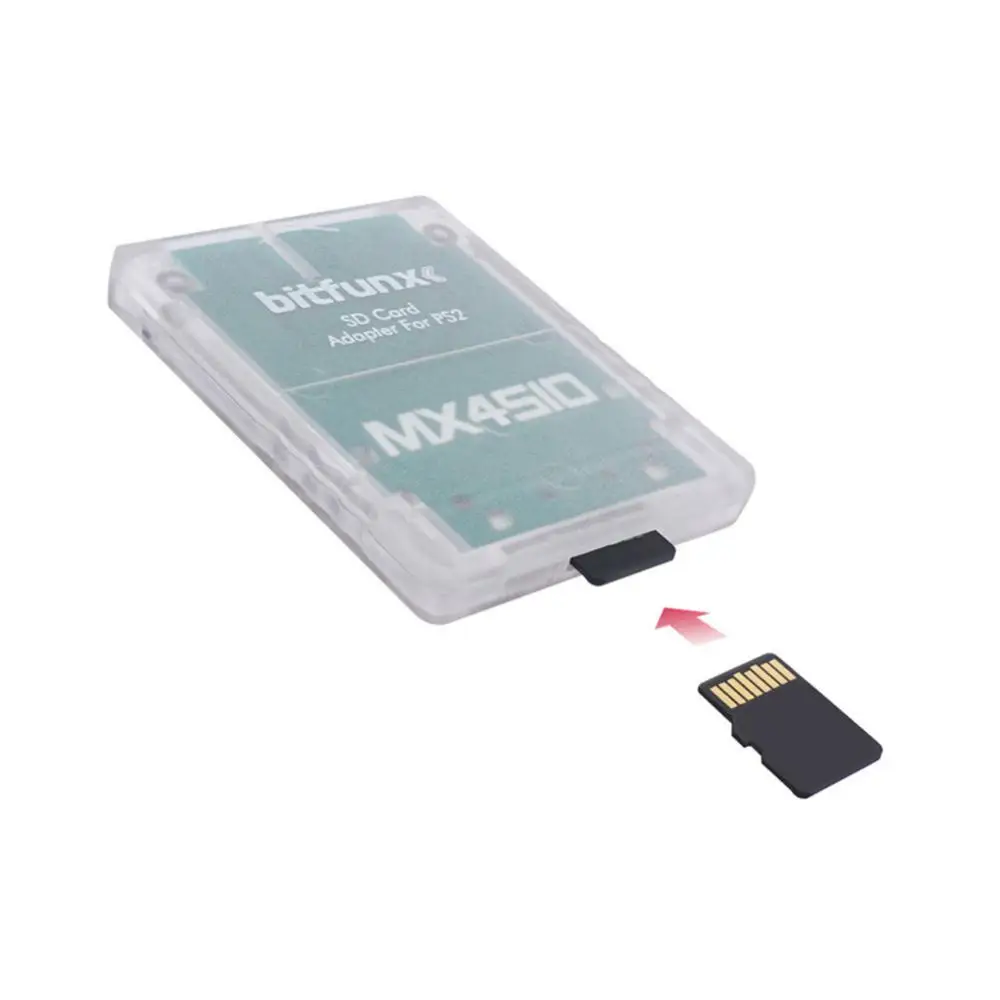 Карта памяти MX4SIO SIO2SD SD/TF адаптер для игровых консолей PS2 кардридер с прозрачным