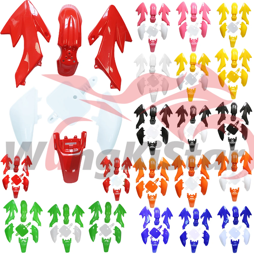 

Motorcycle Fairing Set Body Kit Plastic Fender Mudguard Number Plate Cover For HONDA XR50 CRF50 50/70/90/110/125CC Pit Dirt Bike