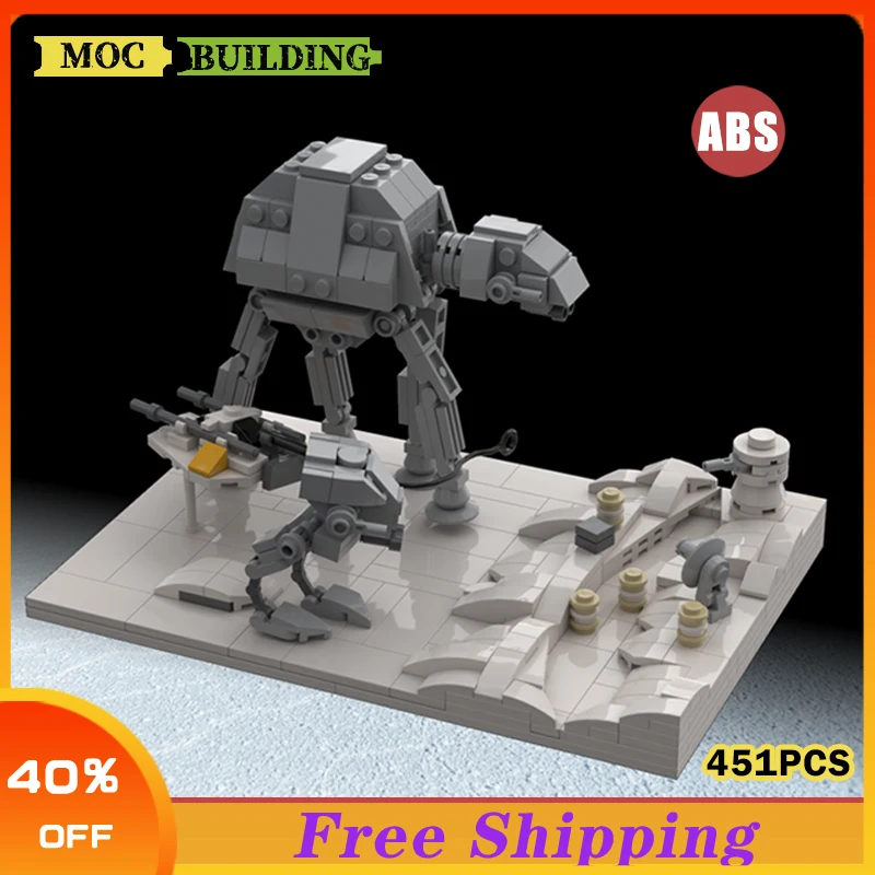 

MOC AT Walkers Robots Building Blocks Kit For Star of Space Wars Battle of Hoth Assault Machine Idea DIY Toys For Children Gifts
