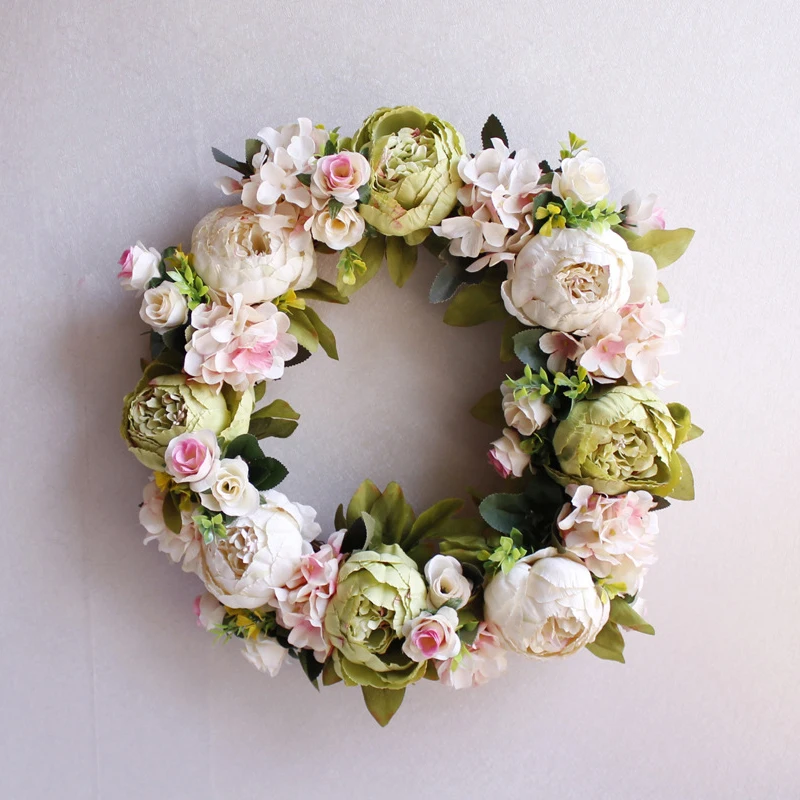 

Christmas Simulation DIY Artificial Flower Garland Wreath Set Door Garland Home Wedding Party Garden Decor Wreath Fake Flowers