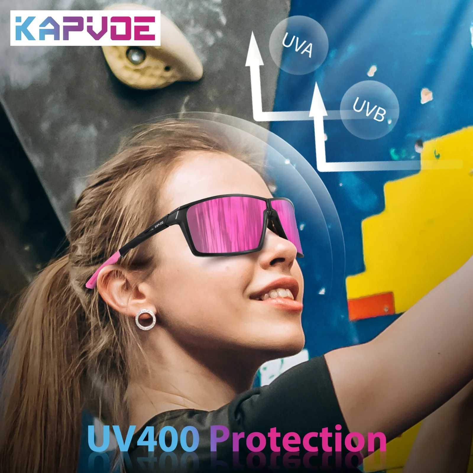 Kapvoe Складные Фотохромные Солнцезащитные Очки UV400 Для Велоспорта Мужчин И Женщин