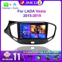jmcq carplay android 11 car stereo radio multimedia video player for lada vesta cross sport 2015 2019 navigation 2 din head unit