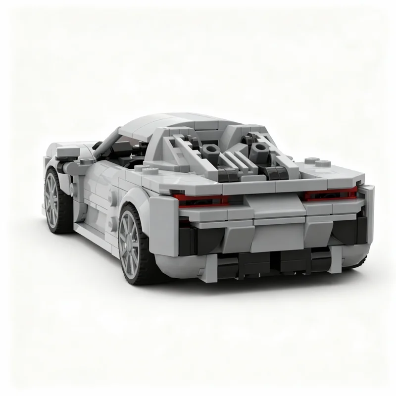 Фото Набор строительных блоков MOC City Champions Porsche Spyder, 384 детали, конструктор, игрушка, рождественский подарок, креативная идея для самостоятельной сборки, подарок на день рождения №3