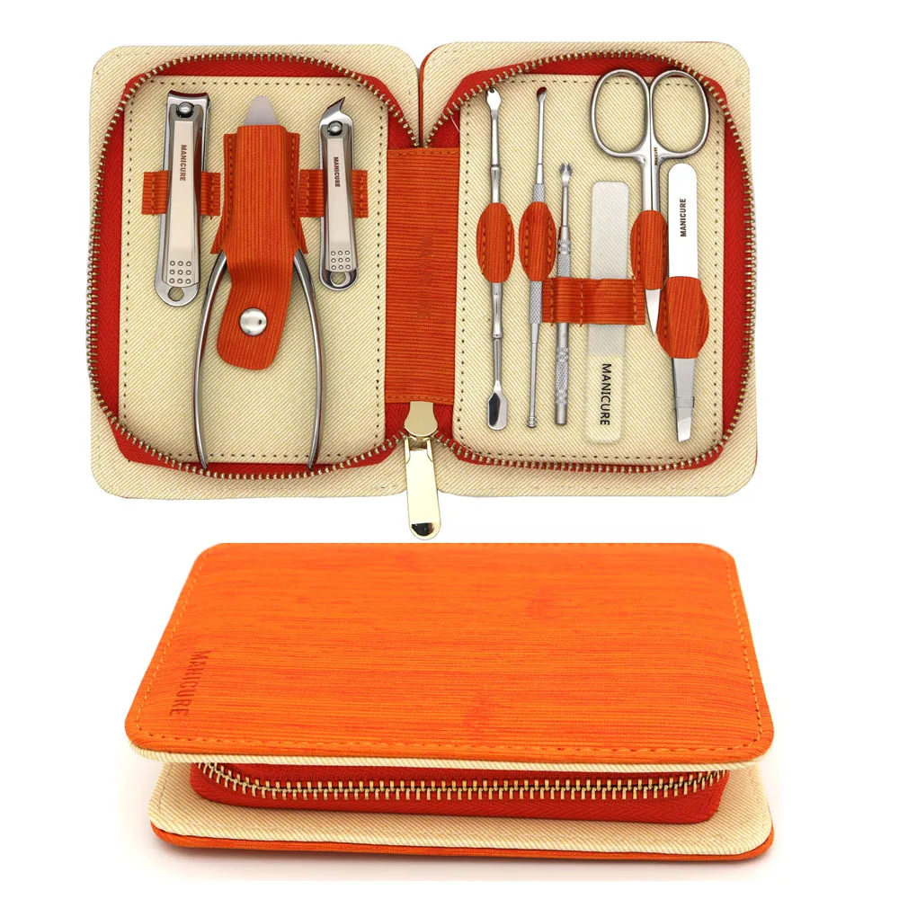 

Набор инструментов для педикюра G30, приспособление для ногтей, нержавеющая сталь, бритвы, ремень, чехол для переноски