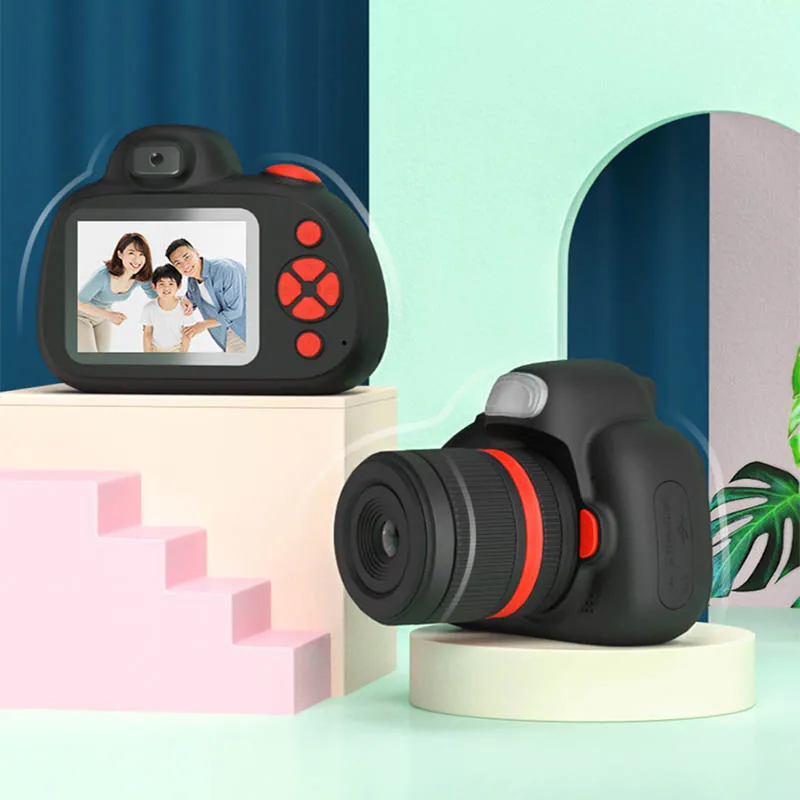 

Mini Photo SLR Camera TF Card Children's Digital High-definition Camera Toy Camera 2.4 Inch IPS With Flash Machine