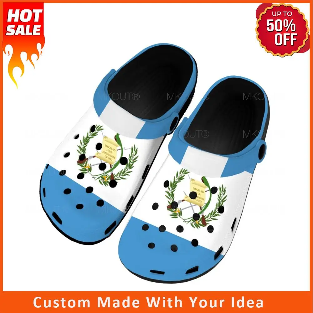 

Guatemalan Flag Home Clogs Custom Water Shoes Mens Womens Teenager Guatemala Shoe Garden Clog Breathable Beach Hole Slippers