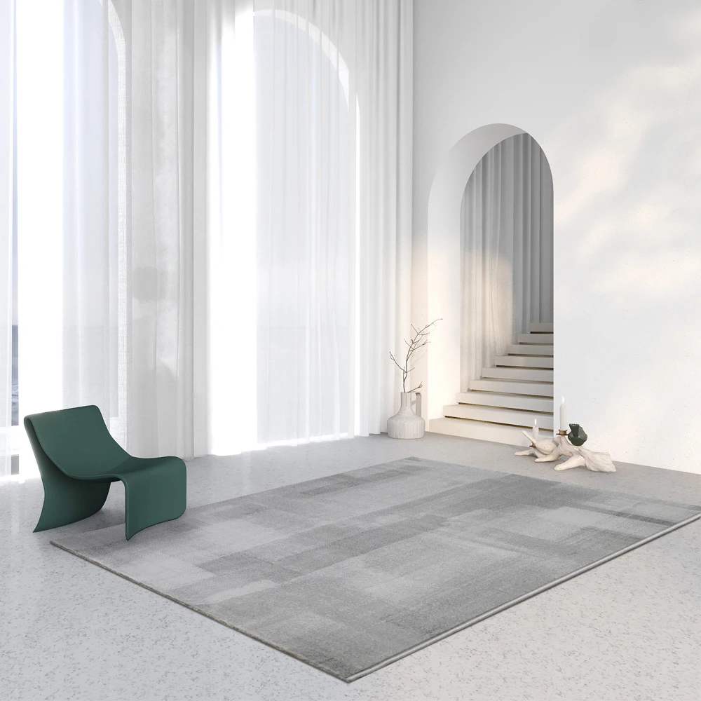 

Light Luxury Modern Minimalist Living Room Carpet Sofa Coffee Table Blanket Bedroom Full Bed Blanket Nordic Gray European Style