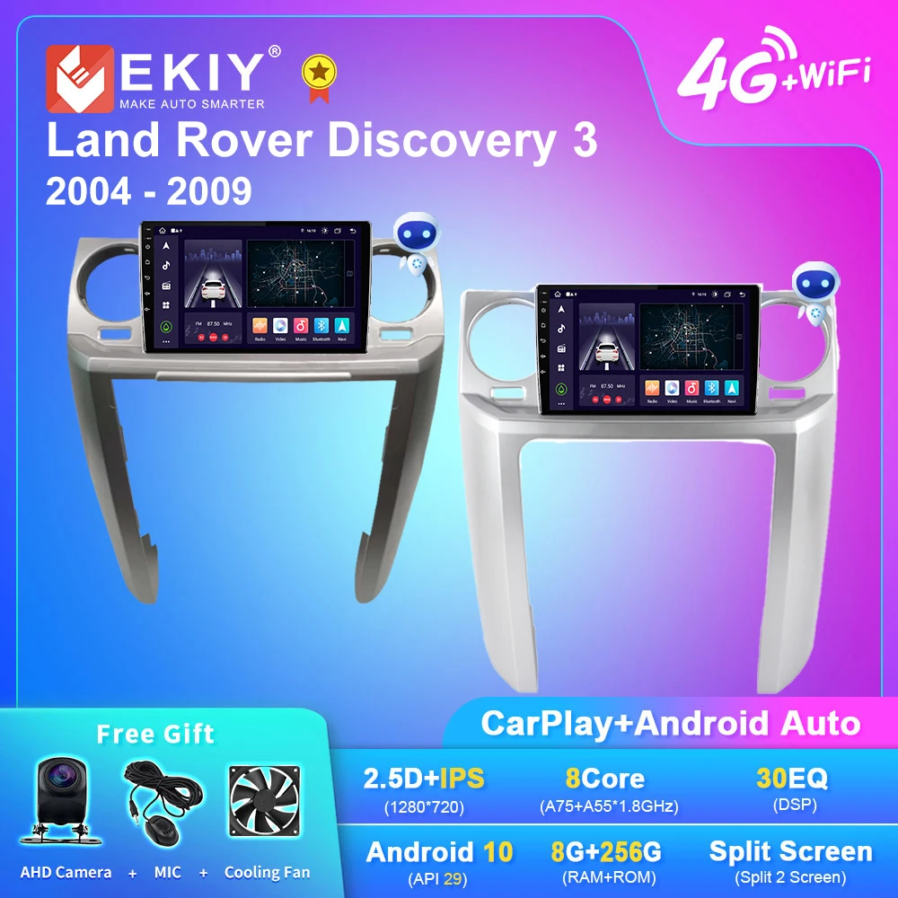 

EKIY X7 Car Radio For Land Rover Discovery 3 2004-2009 AI Voice Multimedia Video Player Auto Carplay Navigation Android 2din DVD