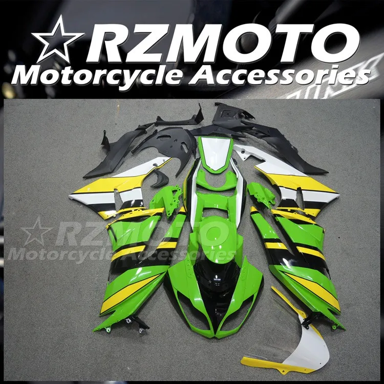 

Новый комплект обтекателей из АБС-пластика, подходит для Kawasaki Ninja ZX-6R ZX6R 636 599 2009 2010 2011 09 10 11 12, комплект кузова зеленого и желтого цвета