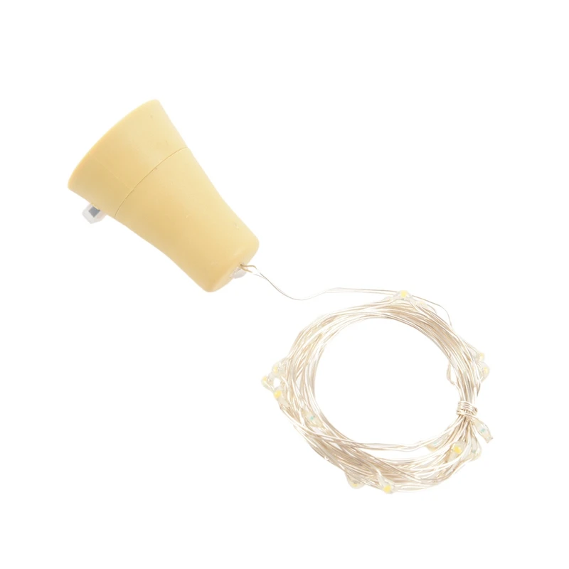 

10PCS Solar 2M LED Cork Shaped 20 LED Night Fairy String Light Solarbetrieben Licht Wine Bottle Lamp Party Celebration