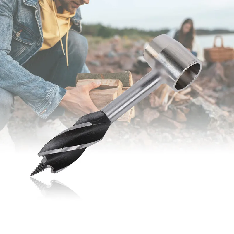 

Hand Auger Wrench Hands Screw Drill Bit Multi-Purpose Outdoor Survival Tools Bushcraft Manual Hole Maker for Carpentry Accessory
