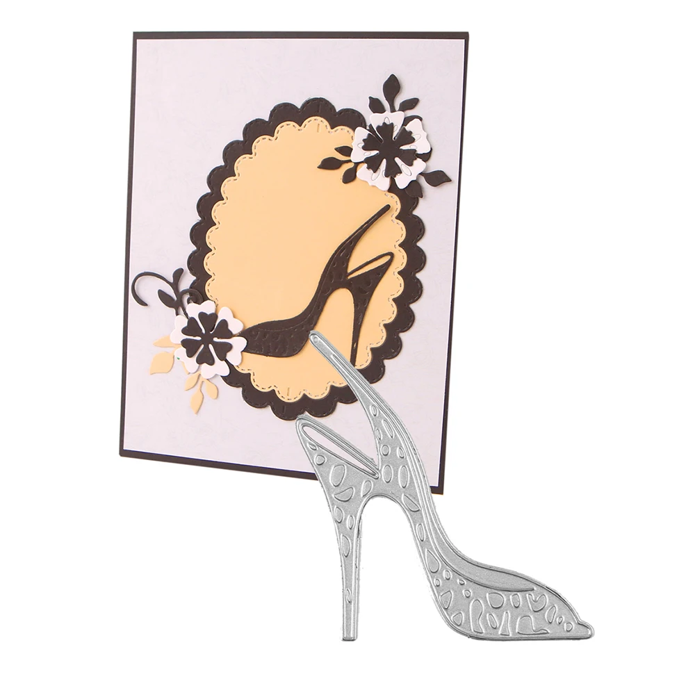 

High-heeled shoes metal cutting dies new arrival 2022 party die cuts for card making embossed craft mould blade stencil dies