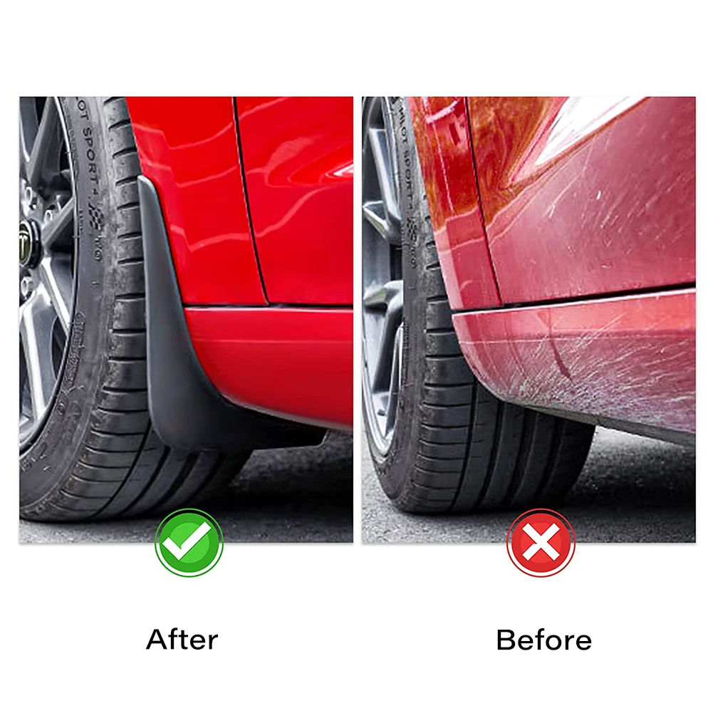 Брызговик брызговик из углеродного волокна с брызговиками АБС-пластика для Tesla