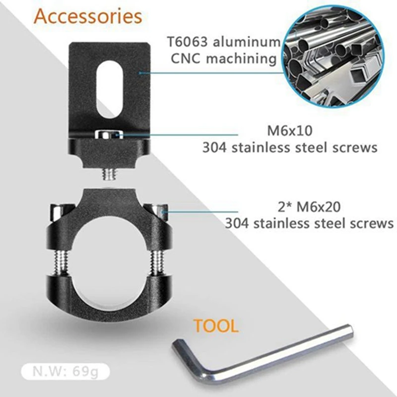 Универсальный держатель на руль мотоцикла 22 мм 2 шт.