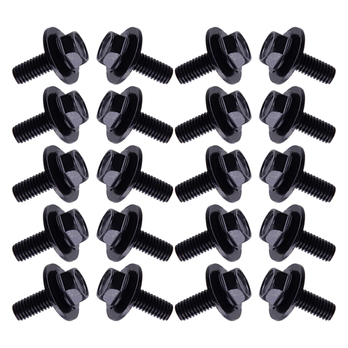20 шт./компл. черные универсальные болты для передней левой, нижней, задней, правой, верхней части автомобиля M6 20 шт./компл. черные универсальные болты для передней левой, нижней, задней, правой, верхней части автомобиля M6