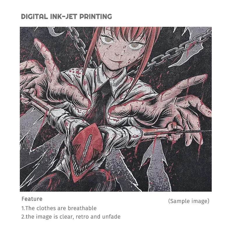 Женская Винтажная Футболка-оверсайз Zaraki Kenpachi с принтом аниме