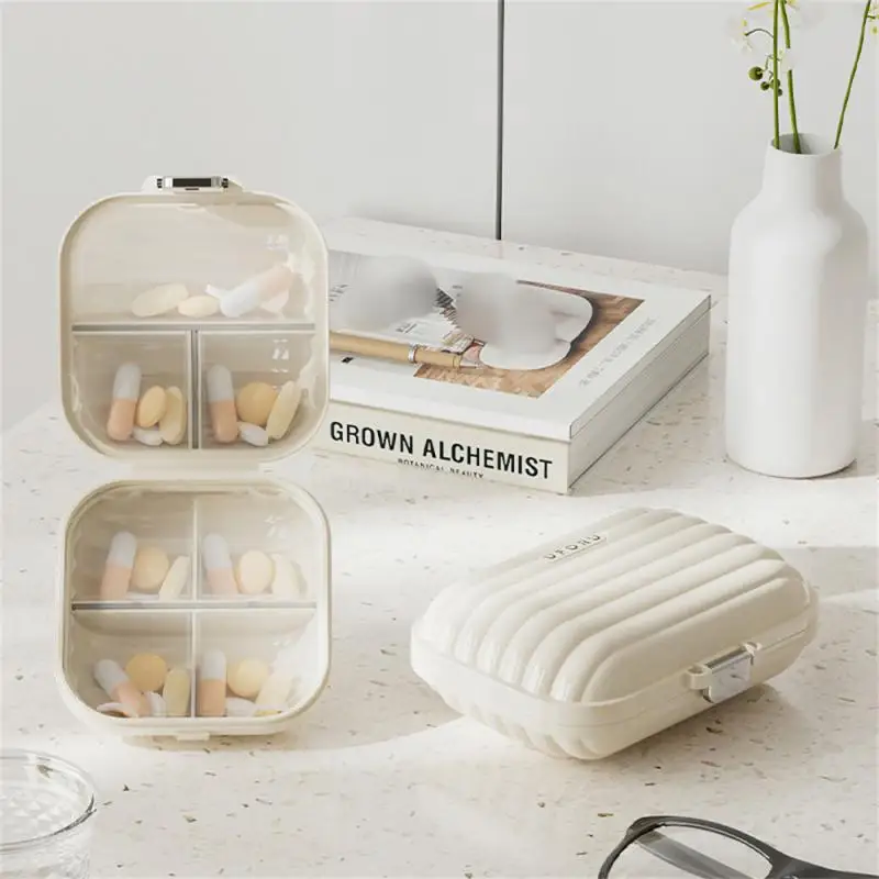 

Reliable Drug Storage Multifunctional High End Compact Pill Dispenser Portable Moisture-proof Trend Convenient Pill Box Outdoor