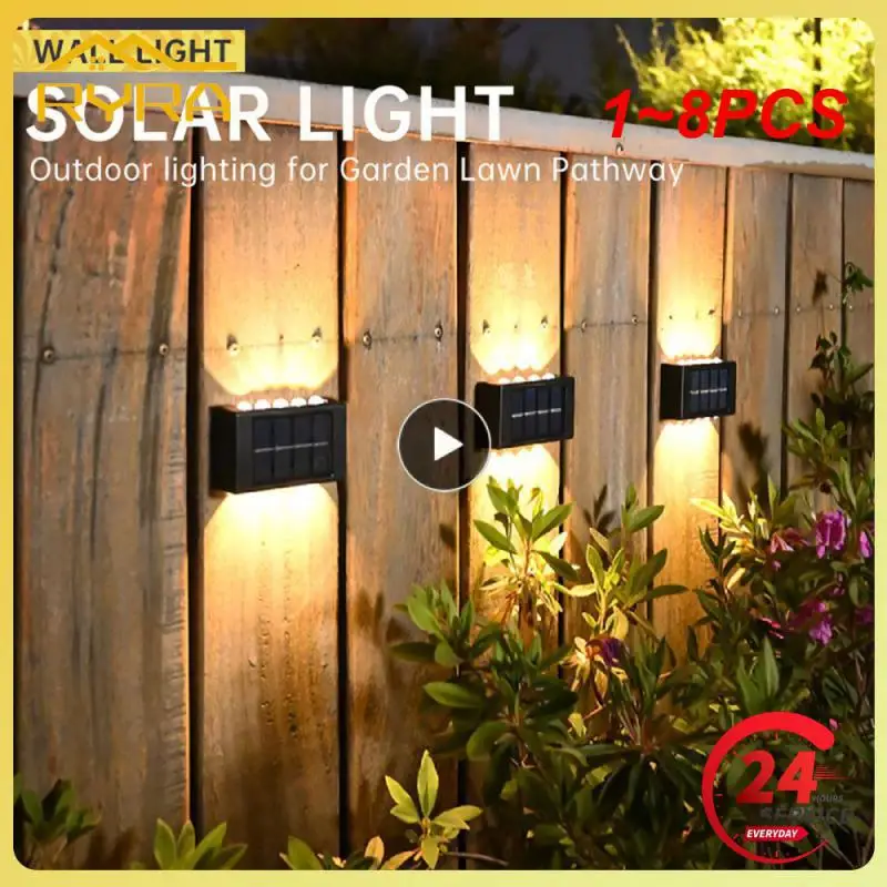 

Фотообои с питанием от солнечной батареи, водонепроницаемые, подсветка, украшение для дома и сада, 1 ~ 8 шт.