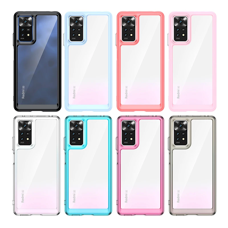 Colorful Transparent Case For Redmi Note 11 Pro 4G Global Case Protective Case Redmi Note 11 Pro 4G Cover For Redmi Note 11 Pro