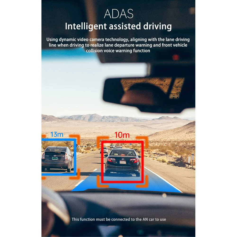 Видеорегистратор Автомобильный HD 1080P ADAS USB ночное видение |