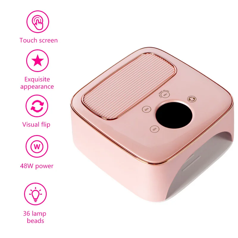 

Plug in electric storage nail enhancement light, touch screen baking light, 48W high-power quick drying phototherapy machine