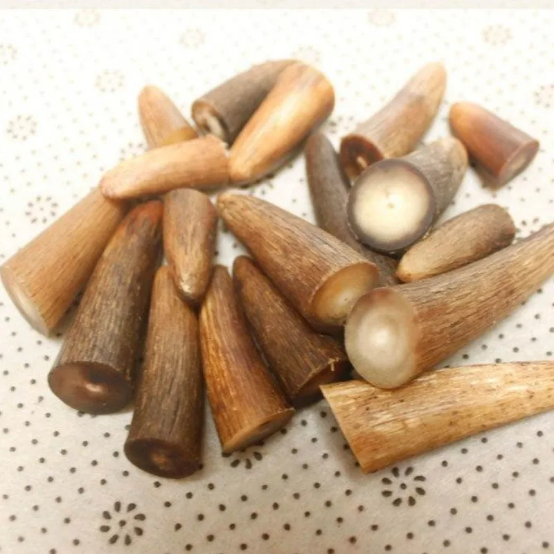 Однотонное белое искусственное сырье Ручка ножа резьба корова Рог наконечник