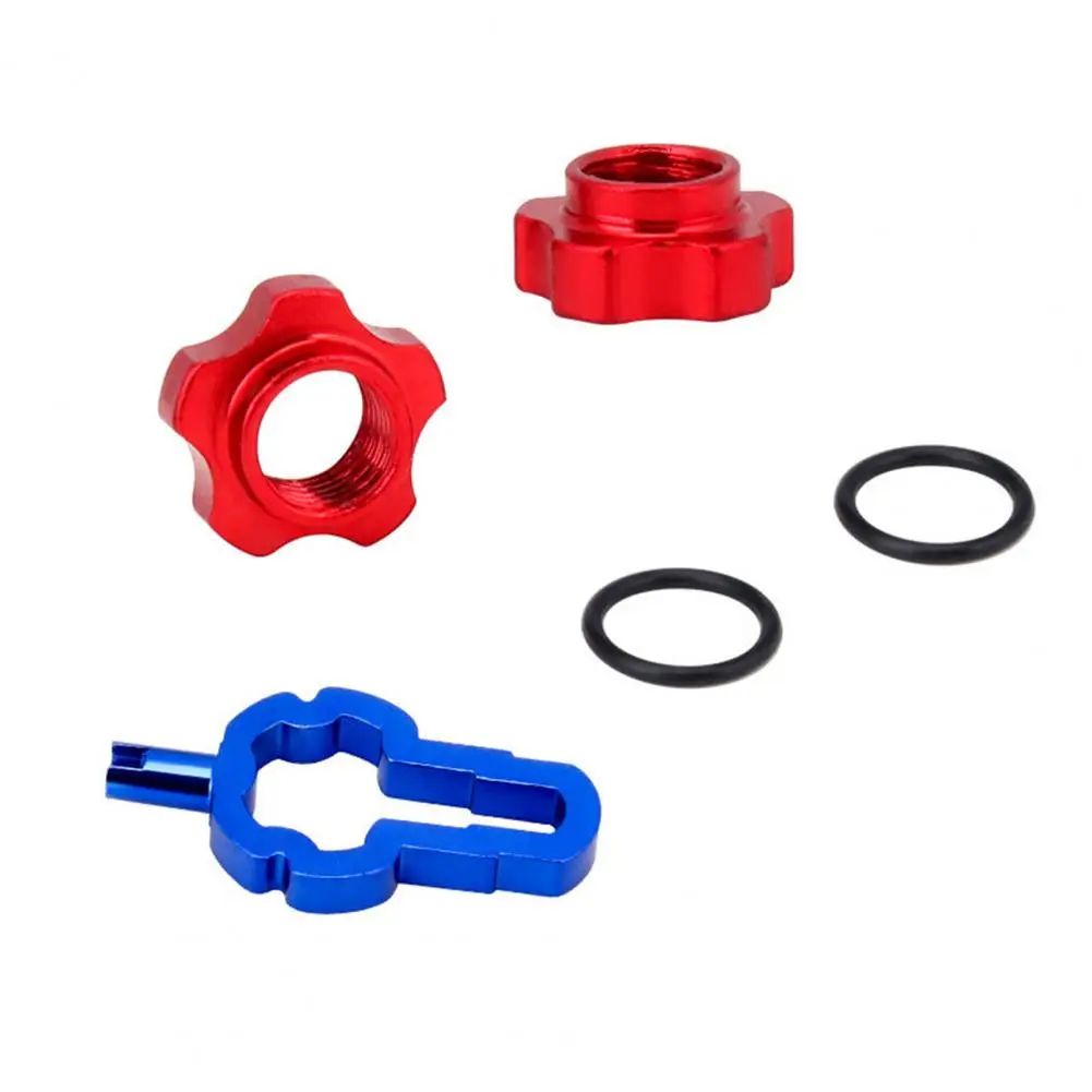 

Bicycle Valves Valve Rim Conversion Nut Set CNC Craftsmanship with Installation Wrench for Bike Bicycle Accessories