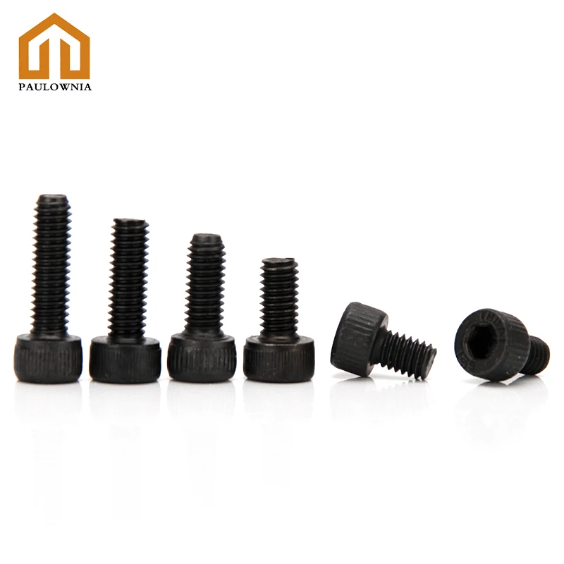 

Black Zinc Hex Hexagon Socket Head Screw M2 M2.5 M3 Cap Head Screws Bolts Solid Fasteners Length 3mm-30mm