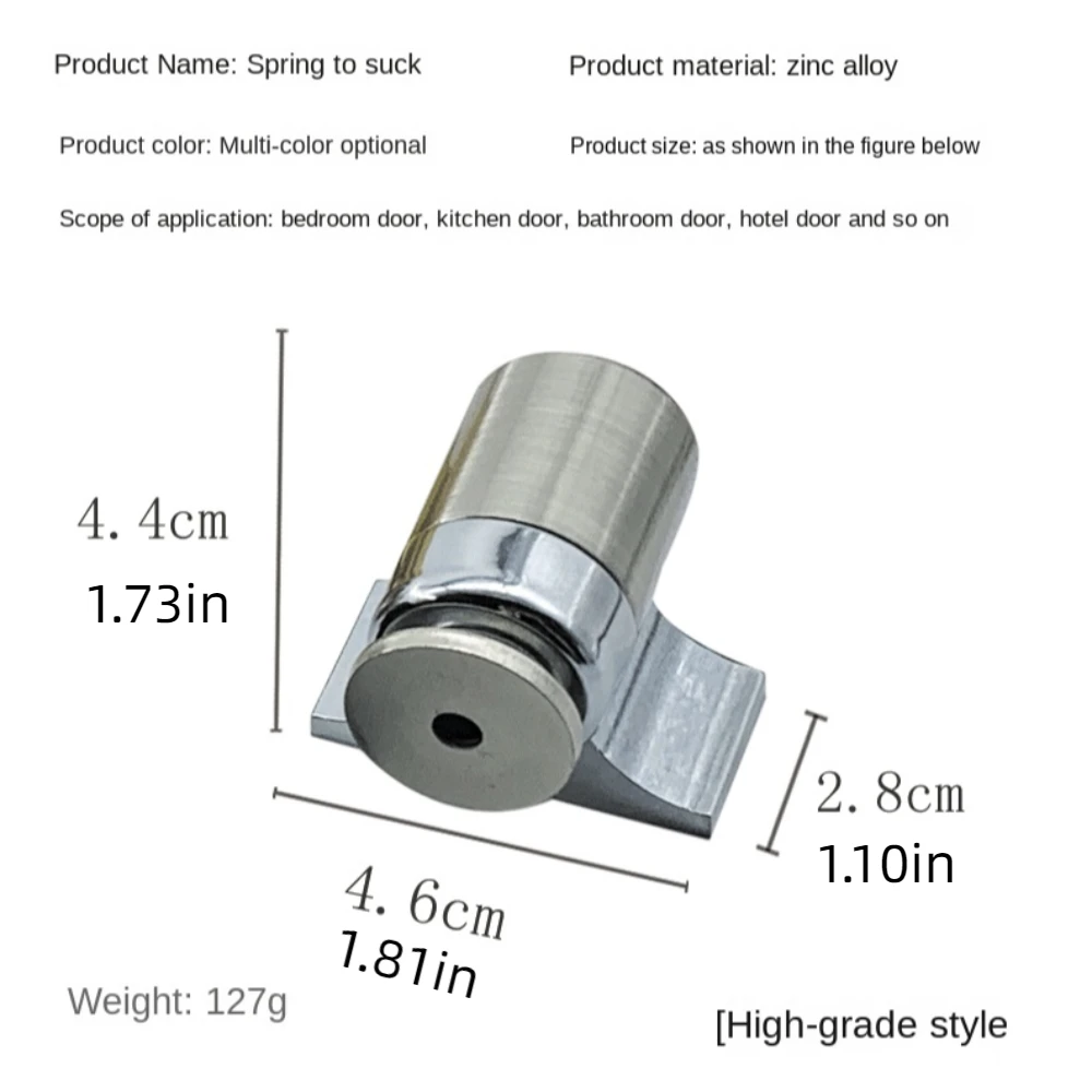 Напольный невидимый дверной присос из нержавеющей стали. Простая установка.