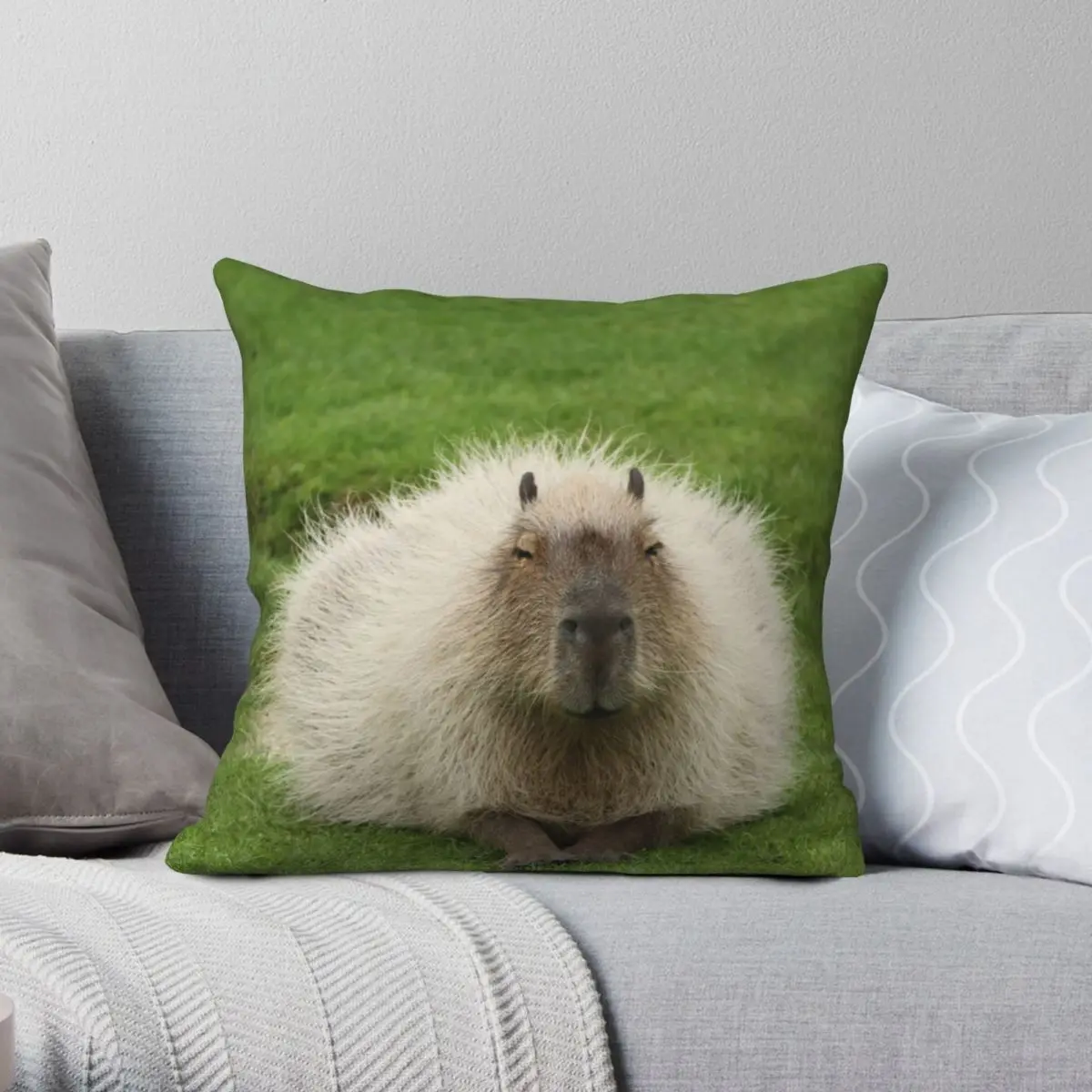 

Bad Hare Day Pillowcase Polyester Linen Velvet Creative Zip Decor Pillow Case Room Cushion Cover 45x45