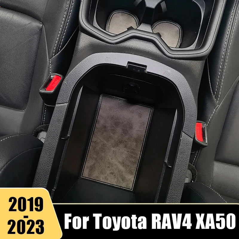 

For Toyota RAV4 2019 2020 2021 2022 2023 RAV 4 XA50 Hybrid Non-Slip Door Groove Pad Leather Gate Slot Water Cup Mat Accessories