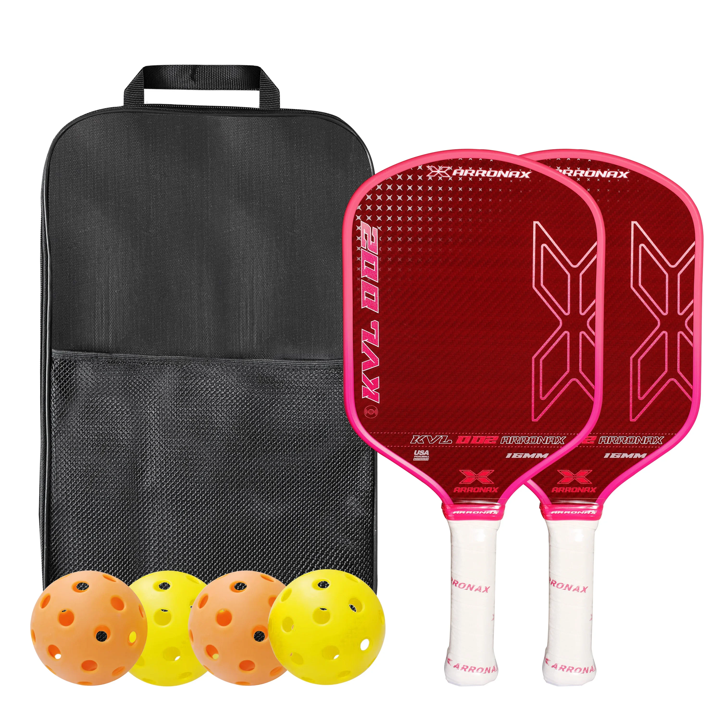 ARRONAX Красное арамидное волокно Pickleball Paddle USAPA Gen 3 Core EVA + пенопласт PP с 16 мм