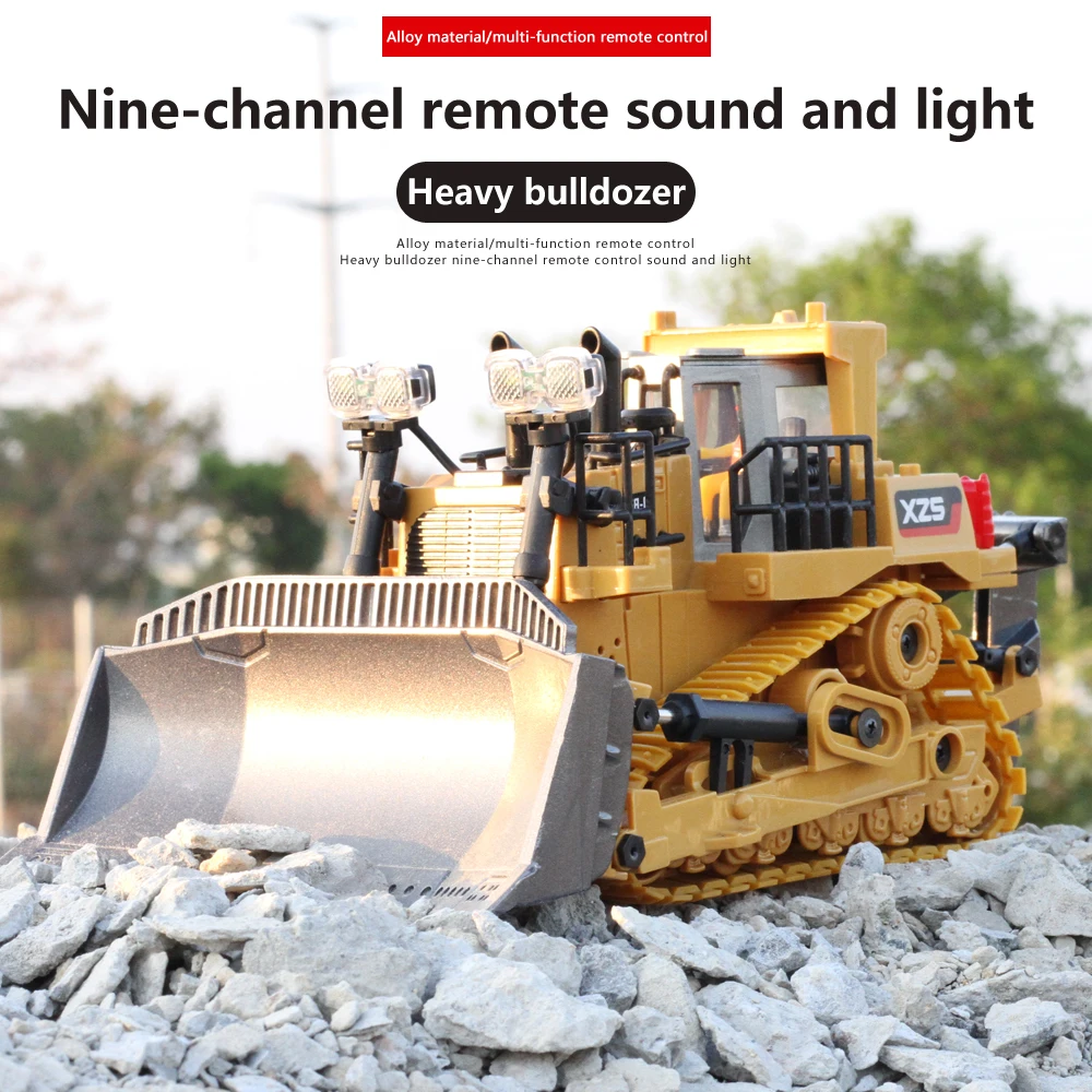 

Crawler Remote Control Bulldozer Alloy Shovel Shovel Engineering Vehicle Heavy Excavator Boy Toy