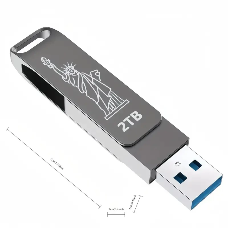 Статуя Свободы USB-накопитель 2 ТБ Hihg Speed Cle USB3.0 Stick Pendrive Металлическая память U-диск